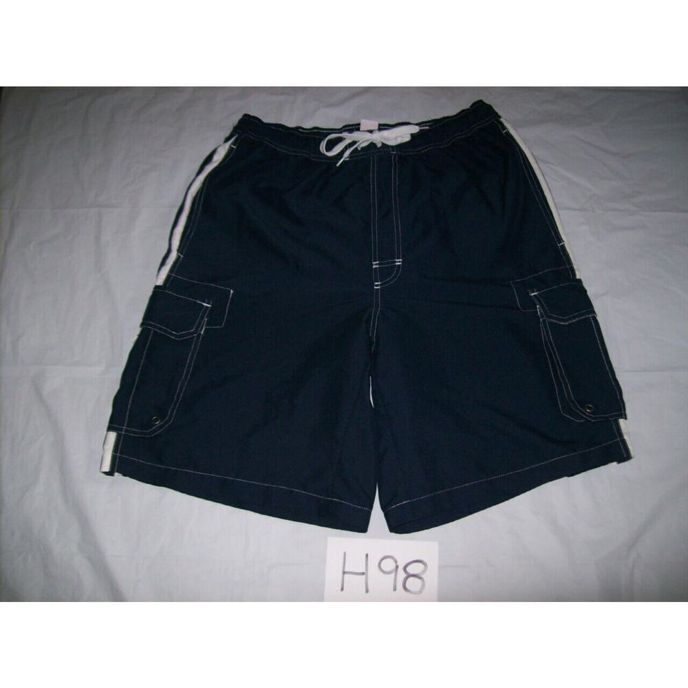 Open Trails Swim Trunks Board Shorts Size Medium Blue -0912H98